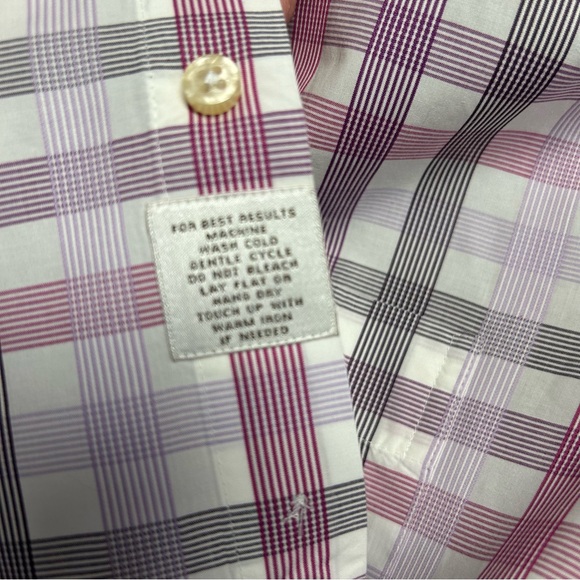 Peter Millar Men’s Plaid Button Down Shirt Size L - Picture 5 of 9
